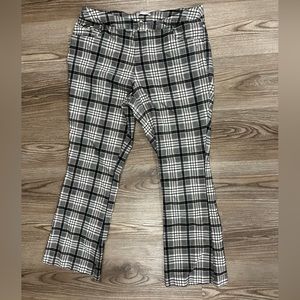 Cato Womens Plaid Elastic Pants